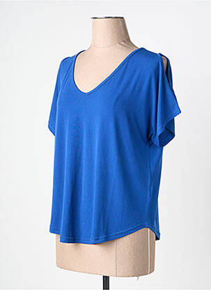 Top manches courtes manches courtes bleu GENUINE femme