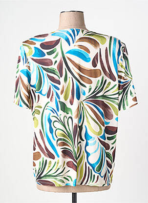 T-shirt imprimé fantaisie manches courtes bleu GENUINE femme