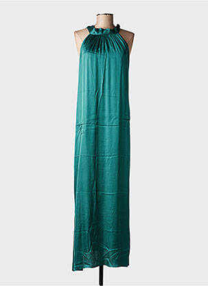 Robe longue sans manche sans manche vert GRACE & MILA femme