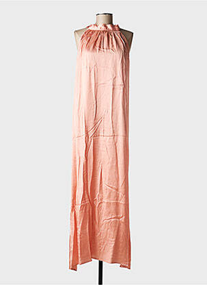 Robe longue sans manche sans manche rose GRACE & MILA femme