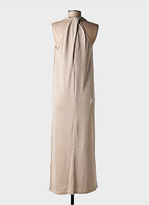 Robe longue sans manche sans manche marron GRACE & MILA femme