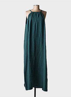 Robe longue sans manche sans manche vert GRACE & MILA femme