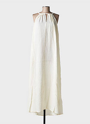 Robe longue sans manche sans manche blanc GRACE & MILA femme