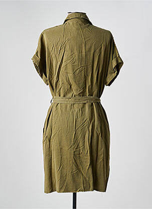 Robe mi-longue manches courtes manches courtes vert FREEMAN T.PORTER femme