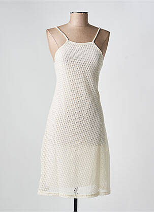 Robe courte sans manche sans manche beige GRACE & MILA femme