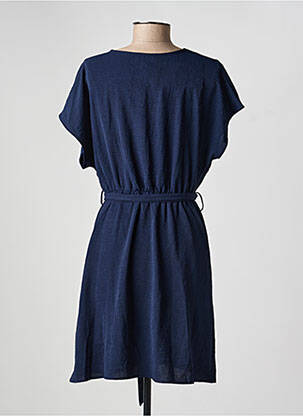 Robe courte manches courtes manches courtes bleu GRACE & MILA femme