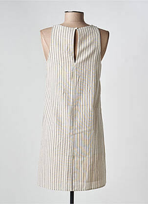 Robe courte sans manche sans manche beige GRACE & MILA femme