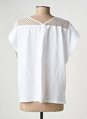 T-shirt coupe droite manches courtes blanc FREEMAN T.PORTER femme