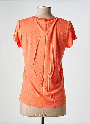T-shirt col v manches courtes orange FREEMAN T.PORTER femme