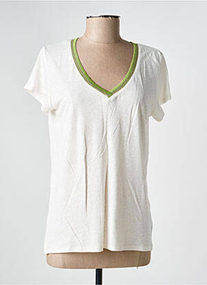T-shirt coupe droite manches courtes blanc FREEMAN T.PORTER femme