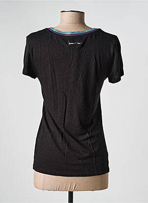 T-shirt coupe droite manches courtes noir FREEMAN T.PORTER femme