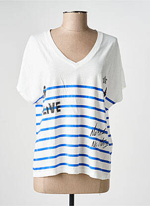 T-shirt coupe droite manches courtes blanc FREEMAN T.PORTER femme