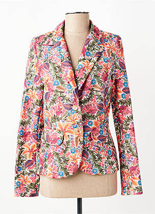 Veste casual col tailleur rouge PAKO LITTO femme