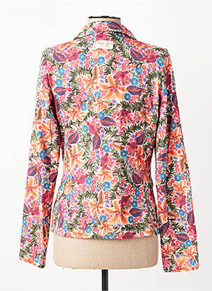 Veste casual col tailleur rouge PAKO LITTO femme