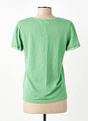 Top manches courtes manches courtes vert GRACE & MILA femme