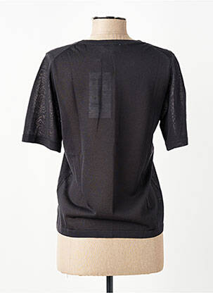 Top manches courtes manches courtes noir GRACE & MILA femme