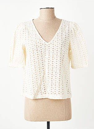 Top manches courtes manches courtes beige GRACE & MILA femme