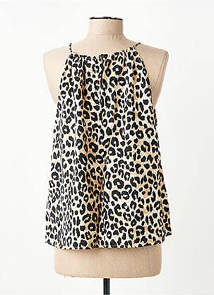 Top imprimé fantaisie fines bretelles beige GRACE & MILA femme