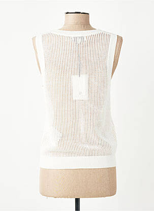 Top coupe cintrée sans manche blanc FREEMAN T.PORTER femme
