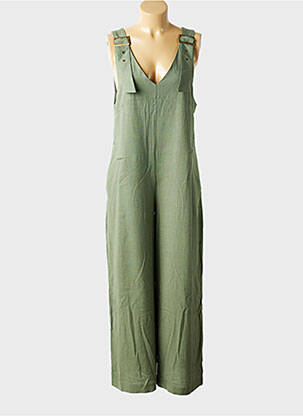 Salopette coupe droite fines bretelles vert FREEMAN T.PORTER femme