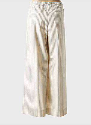 Pantalon large poches beige GRACE & MILA femme