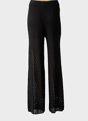 Pantalon slim taille élastique noir GRACE & MILA femme