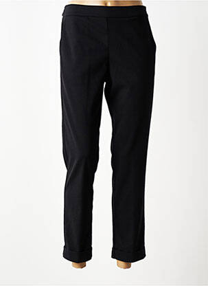 Pantalon 7/8 taille élastique noir QUATRE VINGT JOURS femme