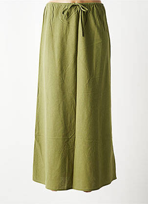 Jupe longue coupe évasée vert GRACE & MILA femme