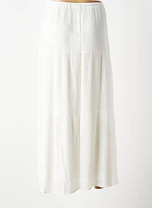 Jupe longue coupe évasée blanc GRACE & MILA femme