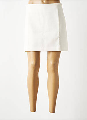 Jupe courte coupe évasée blanc GRACE & MILA femme