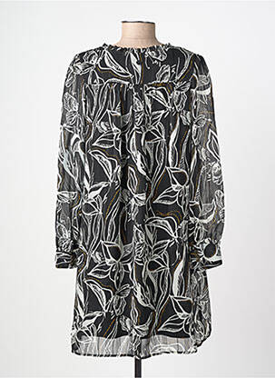 Robe courte coupe fluide manches longues noir LOLA ESPELETA femme