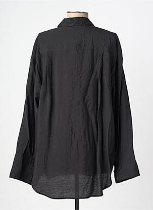Chemisier coupe droite manches longues noir SOAKED femme