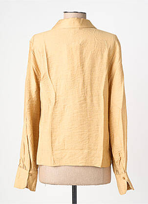 Chemisier coupe droite manches longues beige SURKANA femme