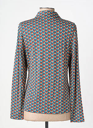 Chemisier coupe cintrée manches longues bleu SURKANA femme
