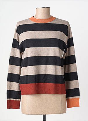 Pull coupe droite manches longues noir SURKANA femme
