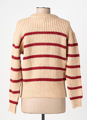 Pull coupe droite manches longues beige LOLA ESPELETA femme