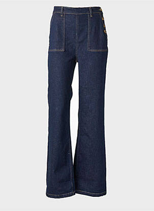 Jeans coupe droite stretch taille normale bleu KING LOUIE femme
