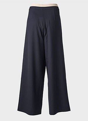 Pantalon large tissage popeline taille normale bleu SURKANA femme