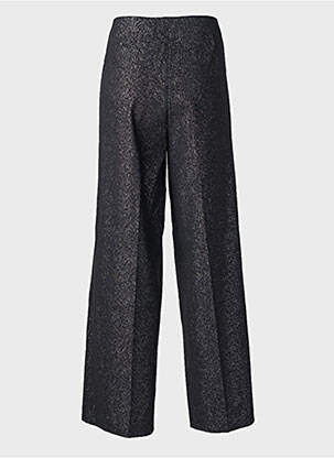 Pantalon large fermeture zippée sous rabat avec crochet taille normale noir SOAKED femme