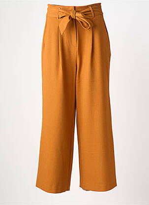 Pantalon large fermeture zippée sous rabat avec crochet taille normale orange KING LOUIE femme
