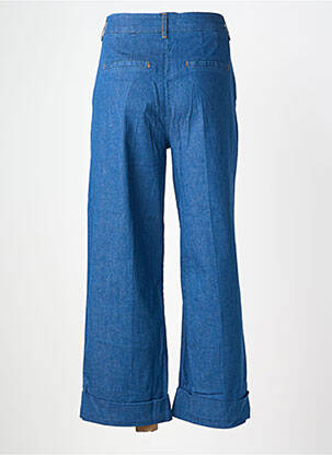 Pantalon large tissage popeline taille normale bleu KING LOUIE femme