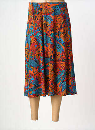 Jupe longue imprimé fantaisie orange SURKANA femme