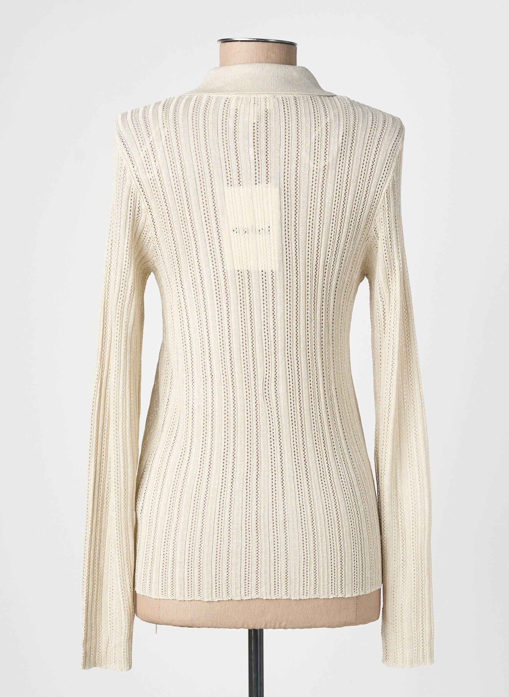 Gilet manches longues coupe cintrée or SOAKED femme