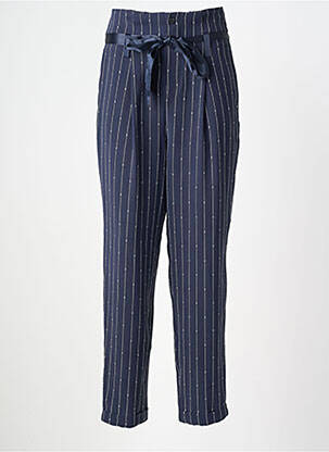 Pantalon droit stretch taille normale bleu SCOTCH & SODA femme