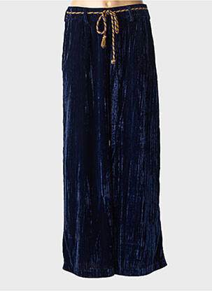 Pantalon large poches taille normale bleu PLEASE femme