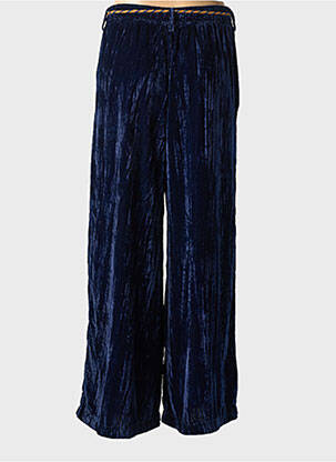 Pantalon large poches taille normale bleu PLEASE femme