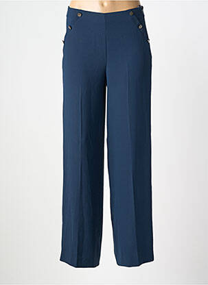 Pantalon droit tissage popeline bleu BEST MOUNTAIN femme