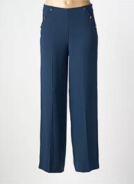 Pantalon droit tissage popeline bleu BEST MOUNTAIN femme