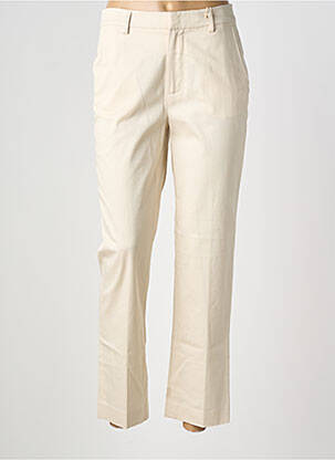 Pantalon chino tissage popeline taille normale beige SCOTCH & SODA femme