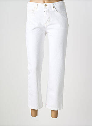 Jeans coupe droite stretch taille normale blanc SCOTCH & SODA femme